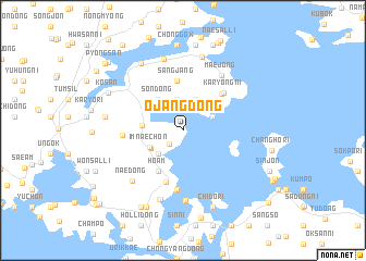 map of Ojang-dong