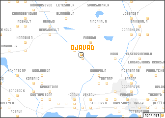 map of Öjavad