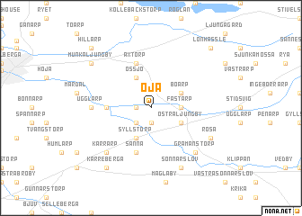 map of Öja