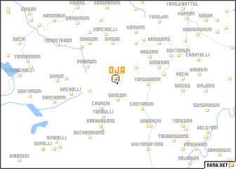 map of Ŏja