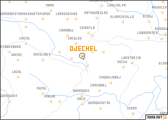 map of Ojechel