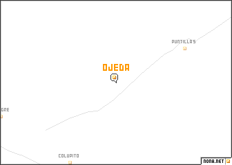 map of Ojeda