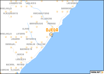 map of Ojeda