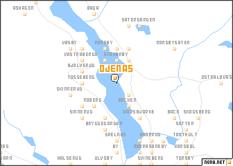 map of Öjenäs