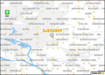 map of Öjendorf