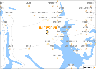 map of Öjersbyn