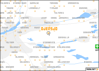 map of Öjersjö