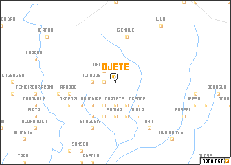 map of Ojete