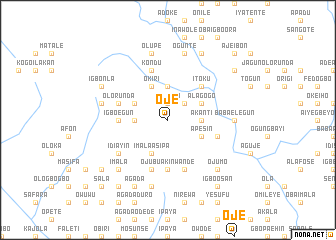 map of Oje