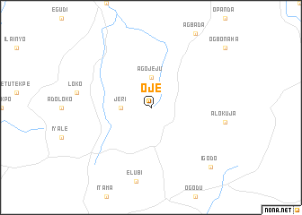 map of Oje