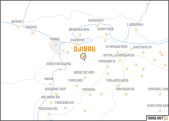 map of Ojibau