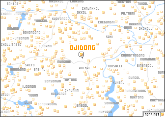 map of Oji-dong