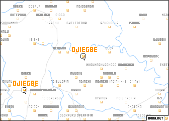 map of Ojiegbe