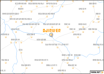 map of Oji River