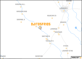 map of Ojitos Frios