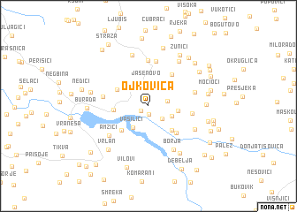 map of Ojkovica