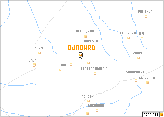 map of Ojnowrd