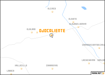 map of Ojo Caliente