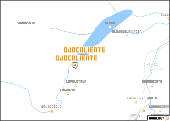 map of Ojo Caliente