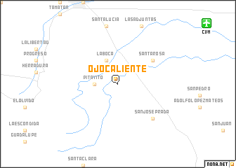 map of Ojo Caliente