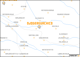 map of Ojo de Agua Chico