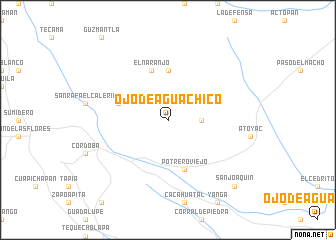 map of Ojo de Agua Chico