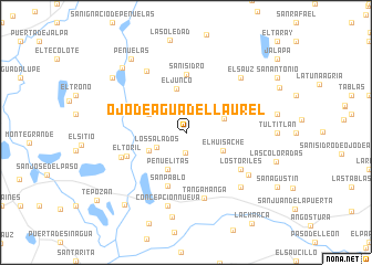 map of Ojo de Agua del Laurel