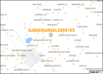 map of Ojo de Agua de los Reyes