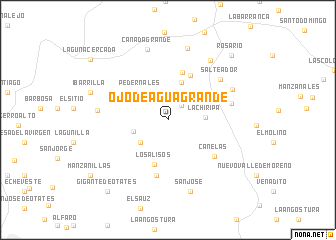 map of Ojo de Agua Grande