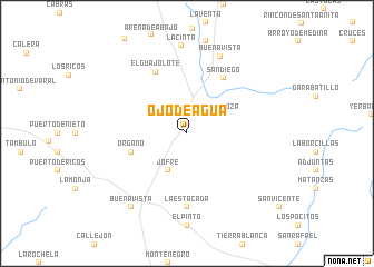 map of Ojo de Agua