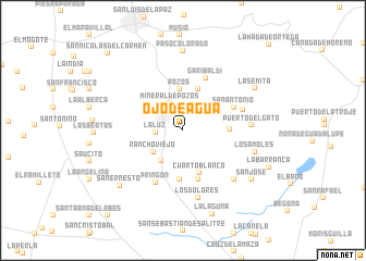 map of Ojo de Agua