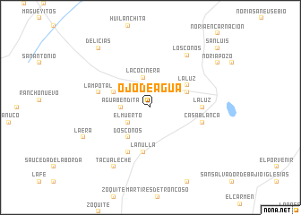 map of Ojo de Agua