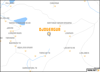 map of Ojo de Agua