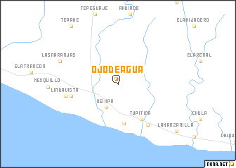 map of Ojo de Agua