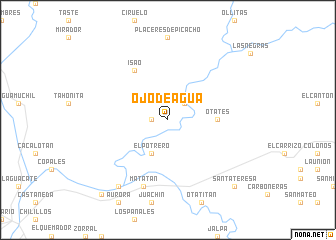 map of Ojo de Agua