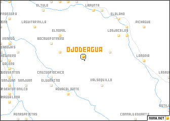 map of Ojo de Agua