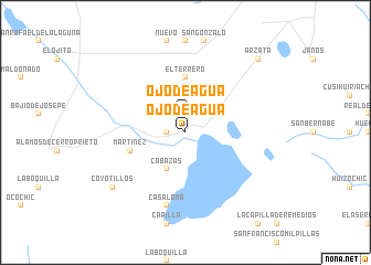 map of Ojo de Agua