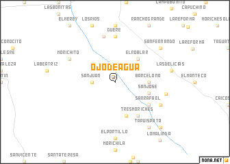 map of Ojo de Agua