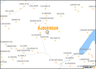 map of Ojo de Agua