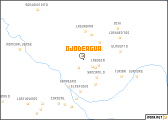 map of Ojo de Agua