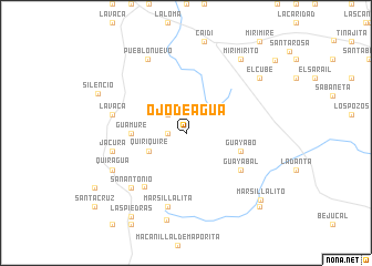 map of Ojo de Agua