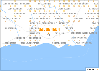 map of Ojo de Agua