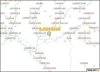 map of Ojo de Agua