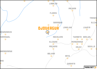 map of Ojo de Agua