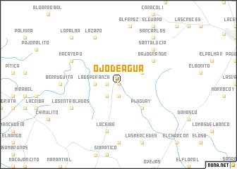 map of Ojo de Agua