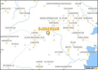 map of Ojo de Agua