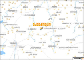 map of Ojo de Agua
