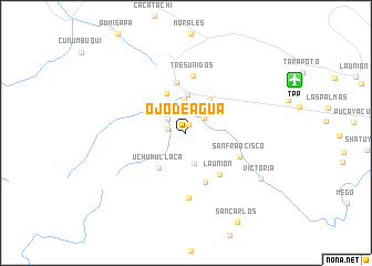 map of Ojo de Agua