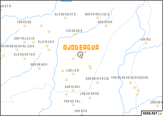 map of Ojo de Agua