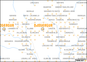 map of Ojo de Agua